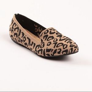 JellyPop Marianne Leopard Loafer Ballet Flats